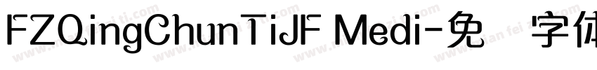 FZQingChunTiJF Medi字体转换